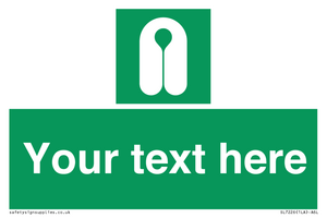 Custom sign safe condition Lifejacket